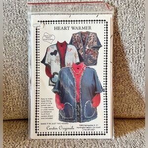 Vintage Cardin Originals Misses' Heart Warmer Jacket Pattern and instructions
